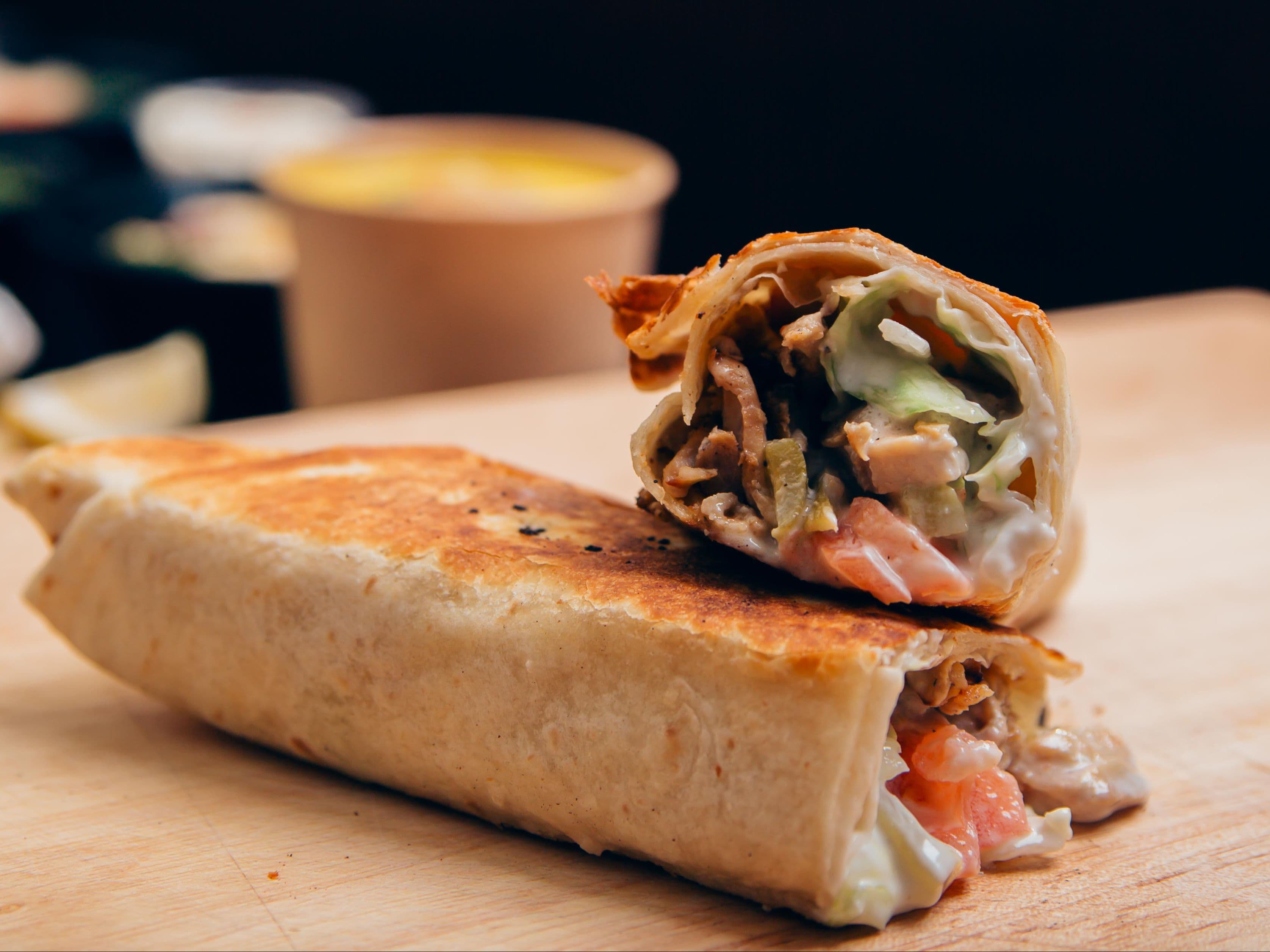 Chicken Shawarma Wrap Meal